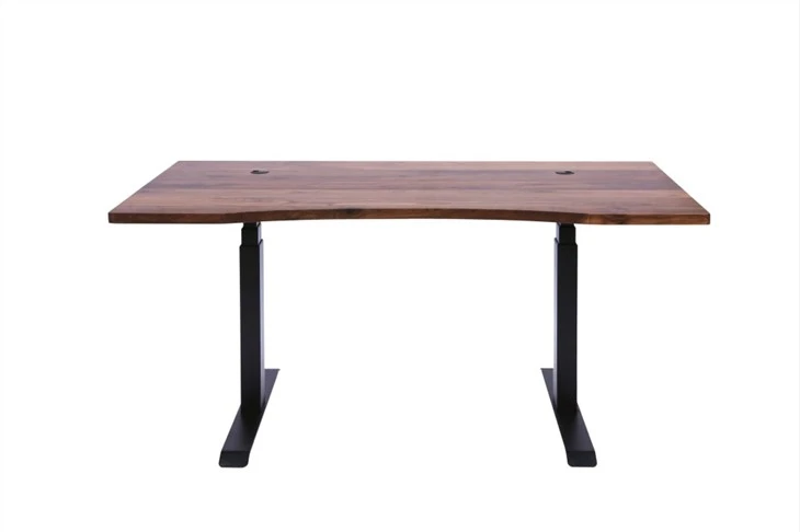 Black Walnut Wood Nature Edge Glued Office Table/Desk Top