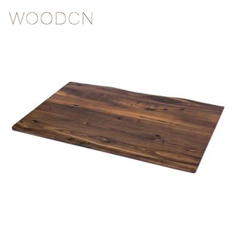 Blat biurowy z litego czarnego orzecha Live Edge