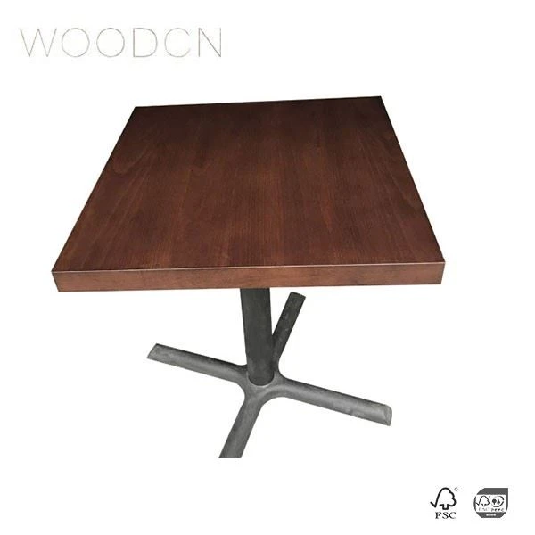 Veneer Beech Wood Leather Restaurant Home Table Top Manufacturers