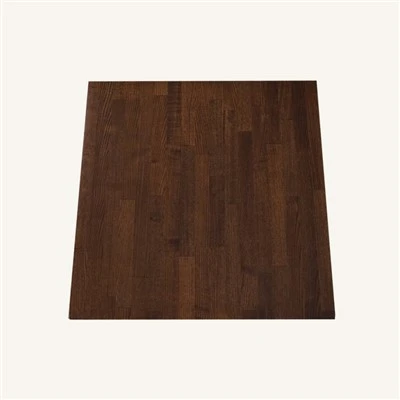 Ash Wood Square Butcher Block Block Table Top w Walnut Color Dostawca