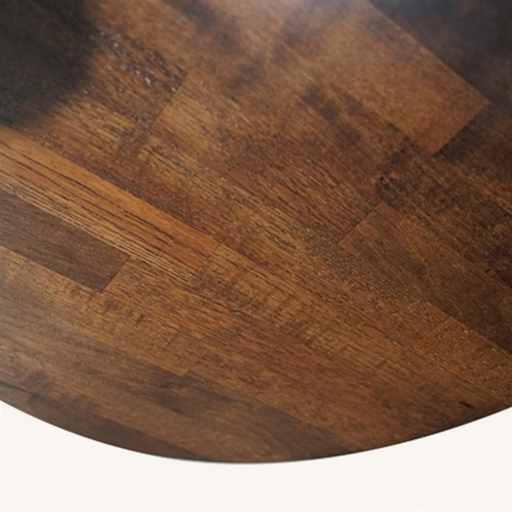 Solid Oak Wood Butcher Block Coffee Table in Walnut Color Wholesale best